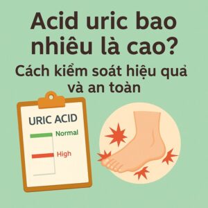Acid uric bao nhiêu là cao? Cách kiểm soát hiệu quả và an toàn